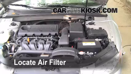 2009 Hyundai Sonata GLS 2.4L 4 Cyl. Air Filter (Engine) Check